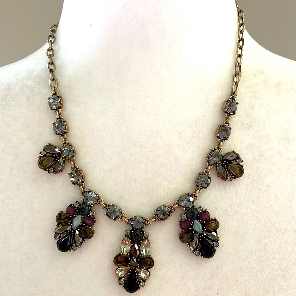 J Crew Statement Crystal Necklace, NWT